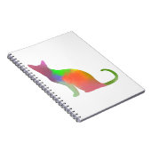 Waterverf Cat Silhouette Notitieboek (Rechterzijde)