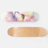 Waterverf Cat Skateboard (Horizontaal)