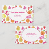 Waterverf cateringfruit visitekaartje (Voorkant / Achterkant)