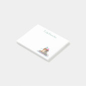 Waterverf Cavalier King Charles Spaniel Sledding Post-it® Notes (Schuin)