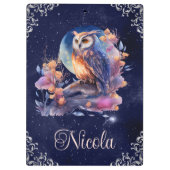 Waterverf Celestial Fantasy Owl Klembord (Achterkant)