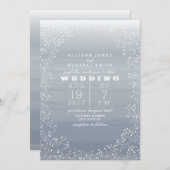 Waterverf Chambray + babyweddenschap Kaart (Voorkant / Achterkant)