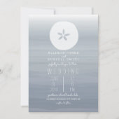 Waterverf Chambray + goudweddenschap Kaart (Voorkant)