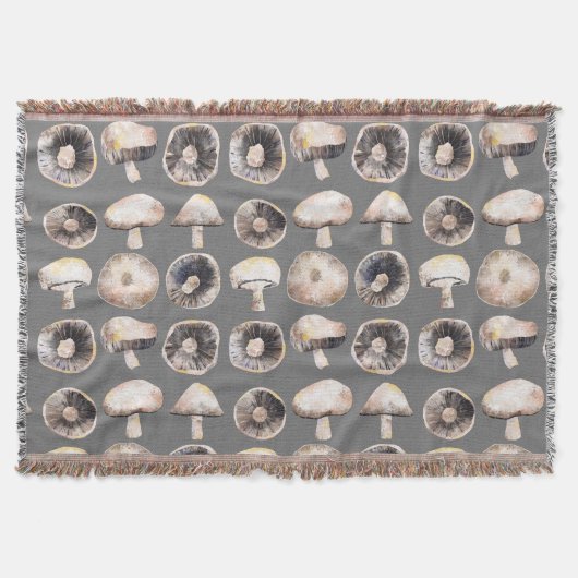 Waterverf champignon deken (Voorkant)