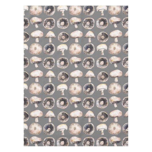 Waterverf champignon tafelkleed (Voorkant)