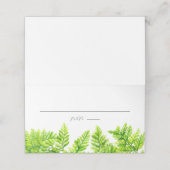 Waterverf Chartreuse Green Fern verlaat Garland (Buitenkant ongevouwen)