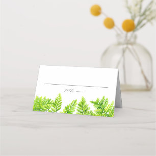 Waterverf Chartreuse Green Fern verlaat Garland