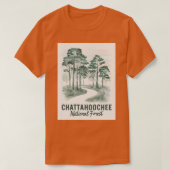 Waterverf Chattahoochee National Forest TShirt (Design voorkant)
