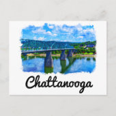 Waterverf Chattanooga Tennessee Briefkaart (Voorkant)
