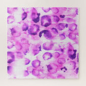 Waterverf Cheetah: Lichte dierenprint. Legpuzzel (Horizontaal)