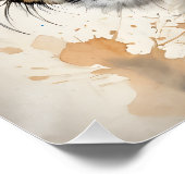 Waterverf Cheetah nr. 12 Perfect Poster (Hoek)