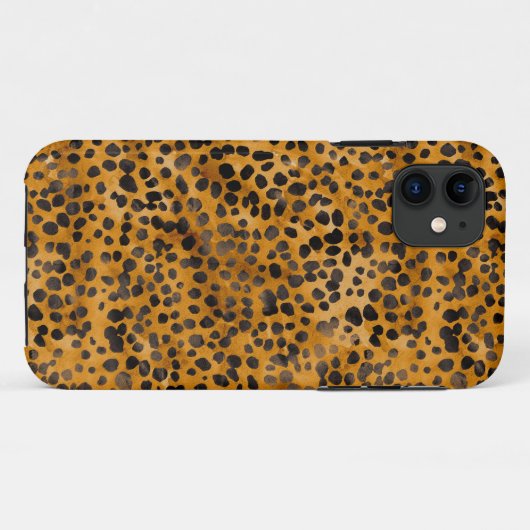 Waterverf Cheetah Print Case-Mate iPhone Case (Achterkant (horizontaal))
