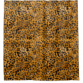 Waterverf Cheetah Print Douchegordijn (Voorkant)