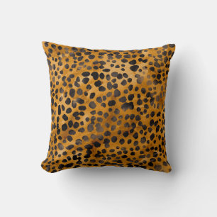 Waterverf Cheetah Print Kussen