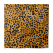 Waterverf Cheetah Print Tegeltje (Voorkant)