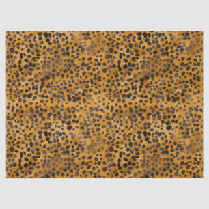 Waterverf Cheetah Print Tissuepapier