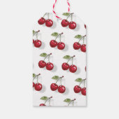 Waterverf Cherry Baby shower Bedankt Cadeaulabel (Achterkant)