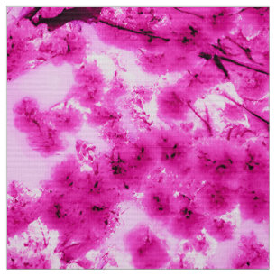 Waterverf Cherry Blossom Pattern Stof