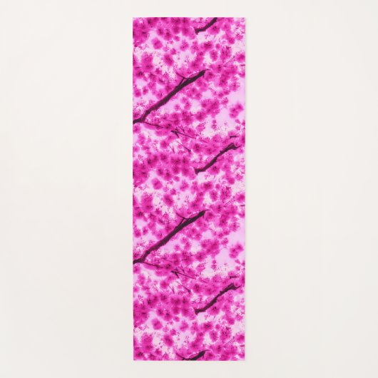 Waterverf Cherry Blossom Pattern Yogamat (Voorkant)