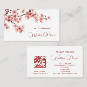 Waterverf Cherry Blossom Pink Visitekaartje