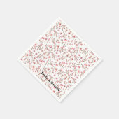 Waterverf Cherry Blossom Servet (Hoek)