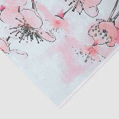 Waterverf Cherry Blossom Spring Illustration Tissuepapier (Detail)