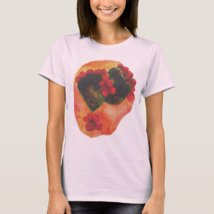 Waterverf Cherry en Green pars Cactus T-shirt