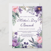 Waterverf Cherry Flowers Moederdag Brunch Kaart (Voorkant)