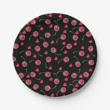 Waterverf Cherry Heart