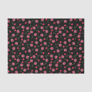 Waterverf Cherry Heart Tissuepapier