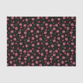 Waterverf Cherry Heart Tissuepapier