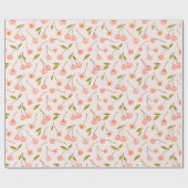 Waterverf Cherry Pattern Cadeaupapier (Vlak)