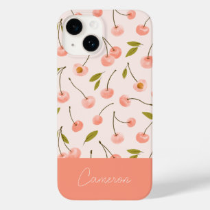 Waterverf Cherry Pattern Case-Mate iPhone 14 Hoesje