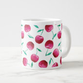 Waterverf Cherry Pattern Extra Grote Beker (Voorkant rechts)