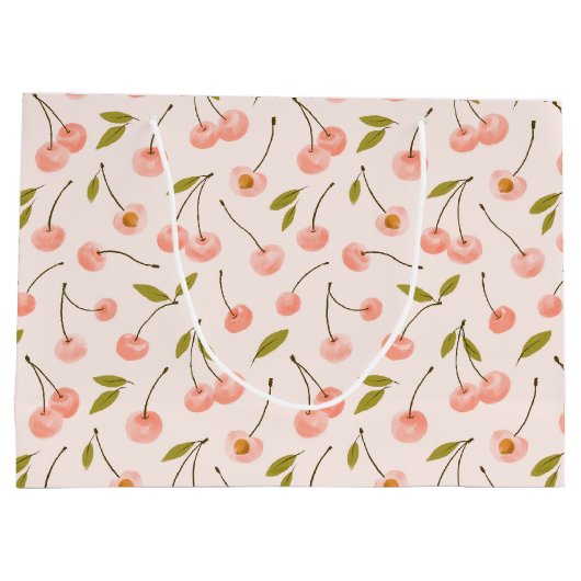 Waterverf Cherry Pattern Groot Cadeauzakje (Achterkant)