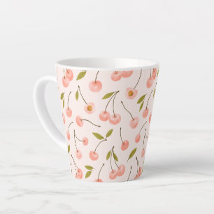 Waterverf Cherry Pattern Latte Mok