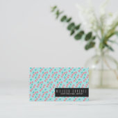 Waterverf Cherry Pattern Salon Beauty Visitekaartje (Staand voorkant)