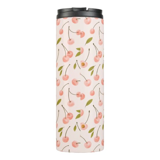 Waterverf Cherry Pattern Thermosbeker (Achterkant)