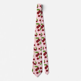 Waterverf Cherry Stropdas