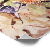 Waterverf Chesnuts egel Poster (Hoek)