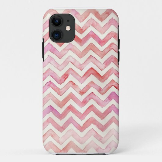 Waterverf Chevron iPhone Case (Achterkant)