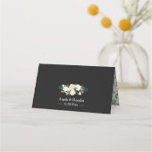 Waterverf Chic Ivory Floral String Lights Wedding (Achterkant)