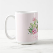 Waterverf Chic Succulents Koffiemok (Links)