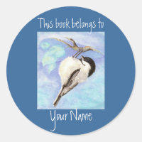 Waterverf Chickadee Boek Bord