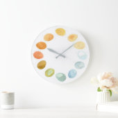 Waterverf "Chicken Fresh Eggs" Grote Klok (Huis)