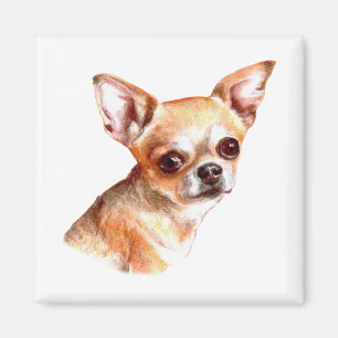Waterverf Chihuahua Magneet