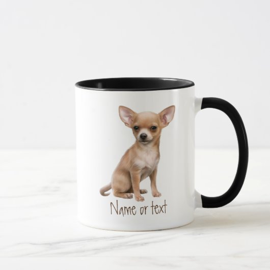 Waterverf Chihuahua, Pet Dog Animal Custom Mok (Rechts)