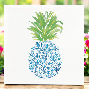 Waterverf Chinoiserie Ananas Preppy Feest Servet