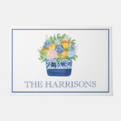 Waterverf Chinoiserie Mandarins Kerst Deurmat (Voorkant)