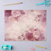 Waterverf chique bordeauxrode en blozende Franse r Tissuepapier (Craft)